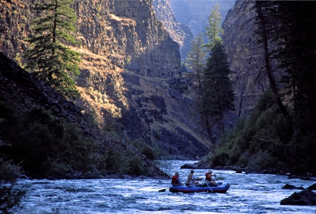 Raft In The Canyon. 